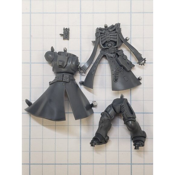 Games Workshop Other - 40k Space Marine Bits Primaris Chaplain Robed Armored Torso Legs Set #01